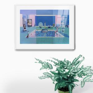 2025F맥투-홈스위트홈풍수그림,물 /캔버스천 아크릴 프레임액자 모던풍경 온라인갤러리