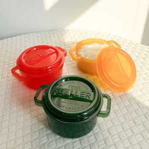 실리 젤리 밀폐용기 국내산 BPA FREE 푸드팟 350ml 3color