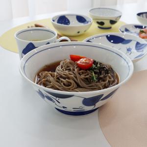 미케 일본 도자기 야옹이 면기 2+2 (총4P)