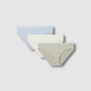여 코튼 베이직 힙허거 팬티 3P (3 colors)