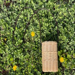 라탄 핸드폰 가방(통가죽끈)