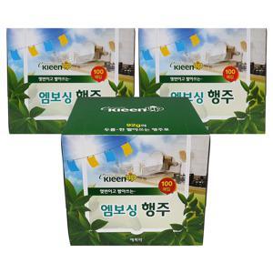 도톰한 엠보싱 일회용 행주 대용량 100매입 x 3박스