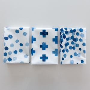 모던 감성 북유럽풍 디자인 소파 쿠션 커버 블루패턴