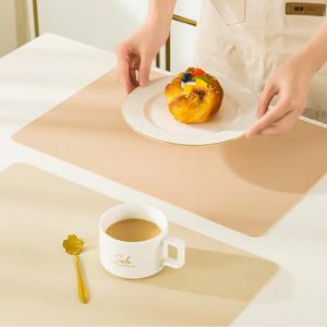식탁매트 가죽 테이블매트 플레이팅매트 (컵받침 세트)