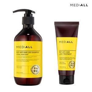두피 청정 단백질 모발 손상 케어 트리트먼트 200ml+샴푸 300ml 우디허발향
