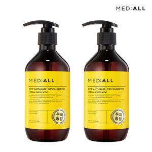 두피 청정 탈모 비듬 완화 약산성 샴푸 300ml 우디허발향 x2개