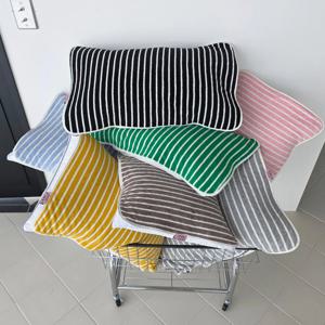 테리 밴딩 베개커버 베개패드 타올 스트라이프 7color