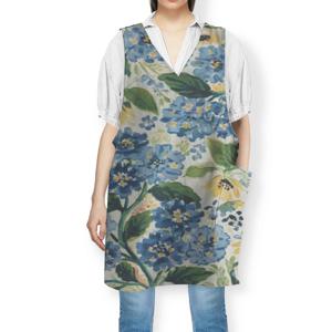 린넨 크로스 앞치마 식물 꽃 그림_03 design 2size