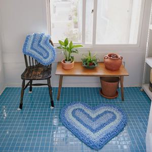 heart beam rug (blue)