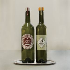 녹색 더치 병 500ml 750ml 1개 커피 유리 병