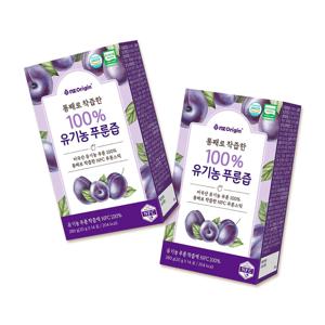 통째로 착즙한 100% 유기농 푸룬즙 2박스