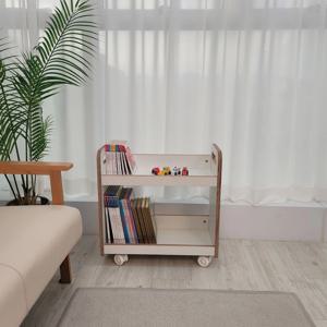 미니 북트롤리 북카트 바퀴형 이동식 미니 책장