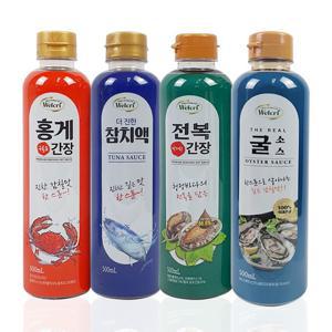웰크리 간장 (홍게간장*1P+전복간장*1P+참치액*1P+굴소스*1P)