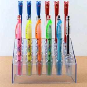 경사형 투명꽂이 스탠드형 매장진열대 펜정리대