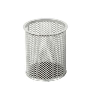 원형철망 연필꽂이 스틸펜꽂이 MW-606 실버