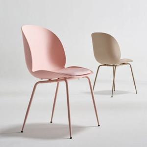 식탁의자 벨벳쿠션 메탈다리 둥근 등받이 체어 470 4색