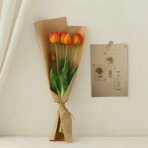 조화망고튤립 크라프트 꽃다발_3colors