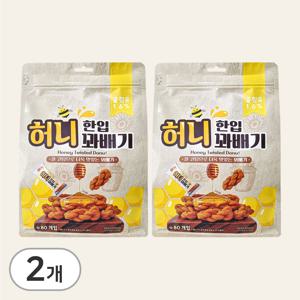 허니 한입 꽈배기 520gx2개 (약 160개입) 낱개포장 미니 꿀꽈배기 사무실간식