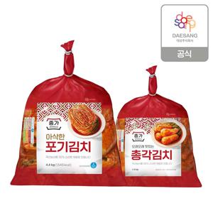 [종가] 아삭한 포기김치 4.4kg + 총각 1.4kg