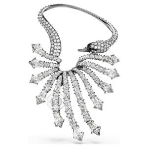 The Vienna Collection 이어링 커프, 스완, 화이트, 루테늄 플래팅