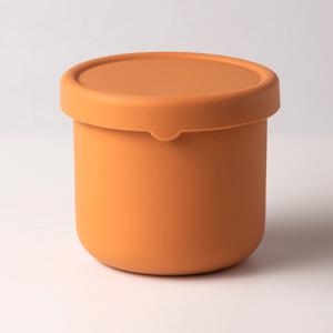 TEMU 1개 8.5/23.7oz 실리콘 방수 도시락, 전자레인지 사용 가능 라운드 도시락통, 학교용 점심 용기