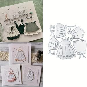 TEMU 1pc 에이프런 드레스 프레임 금속 커팅 다이, 별 달 에이프런 드레스 치마 옷걸이 다이 컷, 종이 카드 만들기 스크랩북 DIY 카드 사진 앨범 공예 장식
