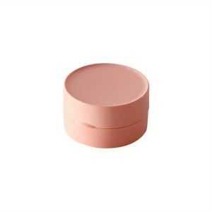 TEMU 1pc 플라스틱 라운드 비누 상자, 뚜껑이 있는 여행용 비누 용기, 휴대용 비누 케이스, 방수 비누 거치대 상자, 밀봉 여행용 휴대용 비누 접시