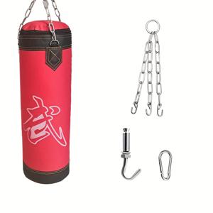 TEMU 60cm 높이 남녀 공용 산다 행잉 복싱 샌드백 세트, 무술 훈련용 샌드백, 후크 및 스테인리스 체인 포함