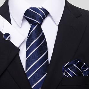 TEMU 4pcs/set 남성용 넥타이, 손수건 및 커프 링크, 남성용 패션 넥타이 포켓 스퀘어 손수건 및 섬세한 커프 링크 세트, 결혼식 파티 비즈니스용