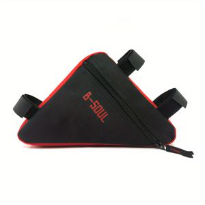 TEMU 1pc B-SOUL 대용량 자전거 프레임 삼각형 가방, 산악 자전거용 퀵 릴리스 크로스빔 파우치, 사이클링 기어 액세서리, 내구성 있는 보관 도구
