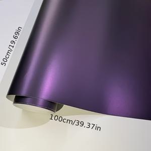 TEMU 50cm*100cm 자동차 색상 변경 필름 슈퍼 블랙 판타지 퍼플 필름
