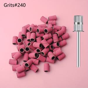 TEMU 【튼튼한 제작】ablinsite 네일 아트 샌딩 파일 밴드 키트, 240/180 그릿 - 저자극성, 전기 드릴용 멀티 컬러 세트, 매니큐어 & 페디큐어에 완벽, 네일 폴리쉬 리무버 도구 포함, 네일 케어 도구|컬러풀 그립 밴드|실리콘 카바이드 질감, 네일 기술 용품