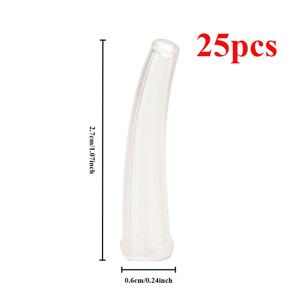 TEMU 투명 PVC 니퍼 보호 캡 25개 - 똑바로, 구부러지고, 뾰족한 끝 - 내구성 및 내식성 - 다양한 니퍼에 적합