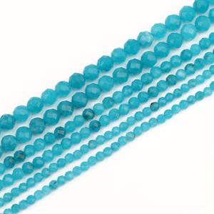 TEMU 2/3/4mm 터키석 파란색 컷스톤 비즈 - 반짝이는 크리스탈이 있는 라운드 스페이서 비즈, DIY 주얼리 만들기, 팔찌 & 목걸이 액세서리, 목걸이 장식용, 생동감 넘치는 색상