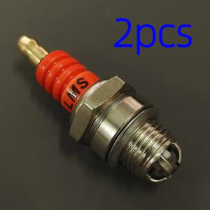 TEMU 2-Pack L7T 고성능 삼각형 폴 스파크 플러그 2행정 가솔린 체인톱 및 잡초 절단기용 - 트리머 및 실외 전원 장비용 내구성 있는 엔진 교체 부품