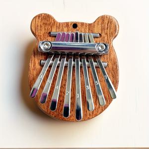 TEMU Little Bear Kalimba 8 Key 아름다운 손가락 손가락 피아노 마림바 음악적 좋은 액세서리 펜던트 Gif