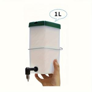 TEMU 소형 애완동물용 휴대용 자동 물 디스펜서 - 600ml/1000ml, 토끼 및 기타 동물에 적합, 토끼용 물 디스펜서