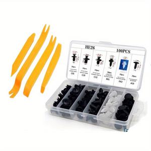 TEMU 625/104pcs 자동 고정 클립 자동차 바디 푸시 유지자 핀 리벳 범퍼 도어 트림 패널 유지자