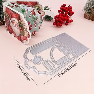 TEMU 알리나크래프트 수제 미니 앨범 메탈 커팅 다이, 인사말 카드 만들기용 종이 공예 DIY 앨범 크리스마스 선물 및 스크랩북 저널 플래너 어드벤처 북 템플릿 - 알리나컷레
