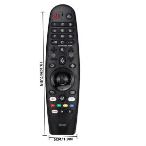 TEMU AKB75855501 스마트 TV용 범용 적외선 리모컨, 배터리 구동, 다양한 모델과 호환, 비충전식 AA 배터리, 2024년 모델, 전자 부품 포함