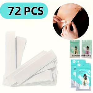 TEMU 72/360pcs, 패션, 의류 및 바디 테이프에 적합, 강력한 접착제 드레스/셔츠 칼라 및 벨트 고정 테이프, 여성용 부드러운 바디 테이프, 전일 강력한 직물 테이프