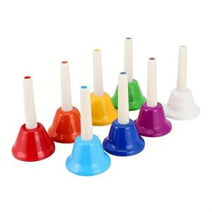 TEMU 핸드벨 세트, 오르프 악기 핸드벨, 휴대용 악기, 타악기, 터치 벨, 연주하기 쉬운 선명한 소리, 음악 애호가를 위한 이상적인 선택 - 축제 및 파티용