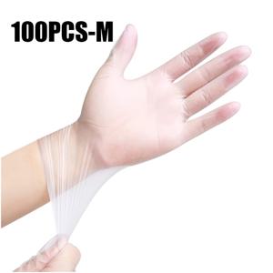 TEMU 100개 일회용 투명 TPE 장갑 - 파우더 프리, 라텍스 프리, 다목적 청소 장갑 - 주방, 욕실, 머리 염색, 애완 동물 목욕 및 가정용