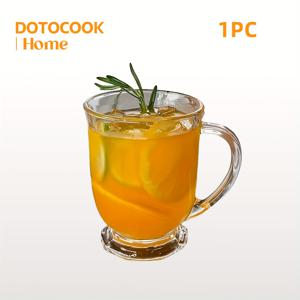 TEMU 1pc 대용량 레트로 워터 컵, 480ml/16.23oz - 내구성 있는 유리 음료 용기, 커피, 주스, 우유 | 레스토랑, 오후 차, 홈 데코에 적합 | 기계 세척 가능, 재사용 가능, 현대 및 빈티지 스타일, 빈티지 음료 용기 | 우아한 음료 용기 | 내구성 있는 유리 용기