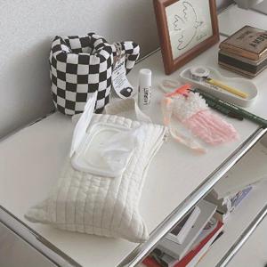 TEMU 1pc 귀여운 자동차용 휴지 상자 - 휴대용 제거 가능한 플립 디자인, 흰색과 검은 점, 유모차 가방 및 유모차에 이상적, 유모차 정리함| 재미있는 디자인| 내구성 있는 지퍼 잠금|휴대용유모차