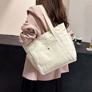 TEMU 여성용 대용량 토트백 - 내구성 강한 직장, 여행, 일상용 지퍼 클로저 - 넉넉한 직장 가방, 전문가 핸드백 - 블랙/베이지 색상, 사무실, 대학, 쇼핑, 공식 행사에 적합, 다용도 캐리어, 세련된 디자인, 튼튼한 구조, 고급 원단, 비즈니스 전문가, 학생, 출퇴근 여성, 이동 중 사용 가능|슬링백