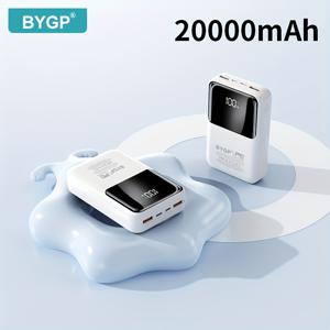 TEMU 초고속 충전 모바일 파워뱅크 10000mAh/20000mAh - 아이폰 PD 18W 및 QC2.0/22.5W 지원, USB-A/Type-C/mccio 포트, LED 디스플레이, 야외 캠핑 비상 백업 배터리 팩|보조배터리|보조배터리20000