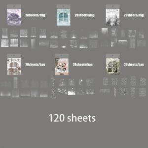 TEMU 120장 (6가지 스타일 x 각 20장) - 오늘은 비 오는 날 시리즈 레인데이 스크랩북 스티커 - 모노크롬 그레이 & 블랙 레인드롭 창문 장식 - PET 고품질 - 스크랩북, 저널링, 플래너, DIY 공예용 - 비 오는 날 테마 디자인, 내구성 있는 장식, 고급 접착제, 문구류 장식, 공예 애호가를 위한 완벽한 아이템