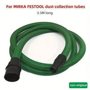 TEMU 페스토올 MIRKA 호환 3.5m 진공 호스 - 튼튼한 플라스틱, 상업용 청소 및 전기 건식 그라인더 먼지 수집에 이상적