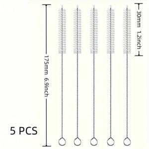 TEMU 5pcs, 청소 브러시, 스탠리용 양초 청소기, 스탠리 머그 40/30/20 Oz용 양초 청소 브러시, 스탠리 머그 40oz용 양초 청소 브러시, 양초 청소 브러시, 청소 도구